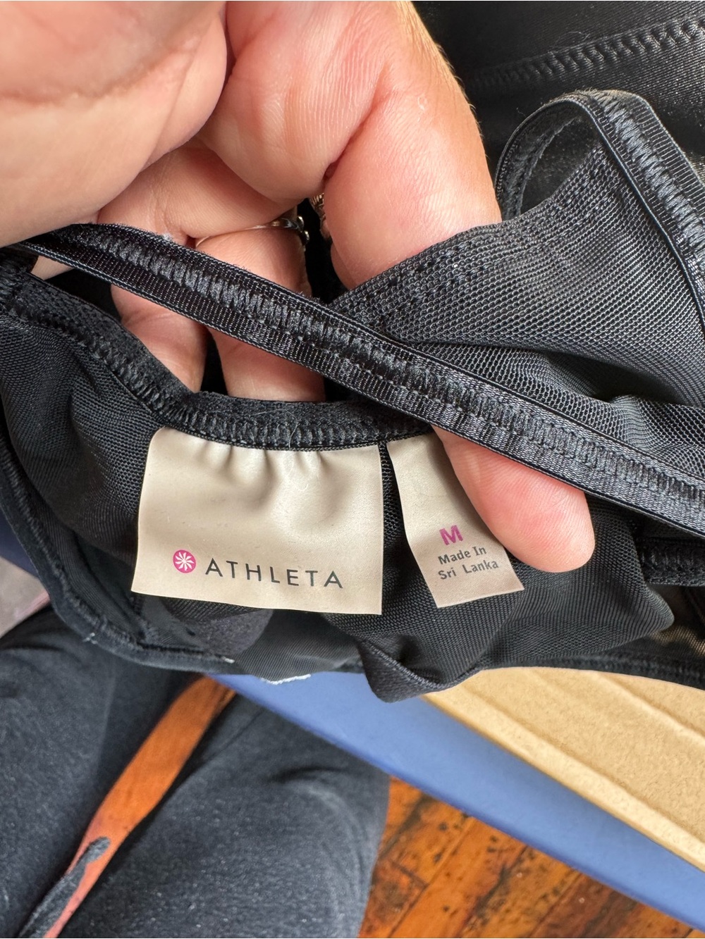 Athleta Black Racerback Performance Tank - Picture 3 of 3